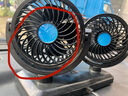 美蒂亞車(chē)載電風(fēng)扇可搖頭12v24v大貨車(chē)強力汽車(chē)用電扇風(fēng)力轎車(chē)面包車(chē)風(fēng)扇 雙頭款12V轎車(chē)專(zhuān)用 曬單實(shí)拍圖