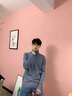 花花公子（PLAYBOY）高領毛衣男春秋新款百搭休閑套頭圓領針織衫男潮流時尚毛線衣男裝 米色 C-3142HH926KING-R M 曬單實拍圖
