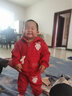 芭梵鼠童裝女童裝1兒童外套新款2女寶寶金絲絨加厚套裝洋氣小女孩衣服3歲兒童嬰兒冬季加絨運動(dòng)裝三 紅色套裝 90碼適合一到兩歲 曬單實(shí)拍圖