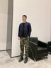 AK ARMY開衫無帽衛(wèi)衣男春秋季新款抓絨棒球領休閑飛行員夾克男士百搭外套 藏藍色 XL （150-165斤） 曬單實拍圖
