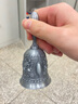 途賀手搖鈴鐺復古銅鈴金屬寵物鈴學校上課鈴老人玲當餐廳上餐傳菜鈴兒童早教鈴手動打鈴喚醒會議大鈴當裝飾 古銀雕花【大號】 曬單實拍圖