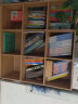 蔓斯菲尔（MSFE）儿童书架置物架书架落地储物格子柜客厅实木色书本收纳矮书柜书架 【9格】90x93cm-原木纹色 实拍图