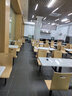 溢彩家具食堂餐桌椅小吃快餐桌椅四人位學(xué)校公司單位不銹鋼連體餐桌椅組合 四人位防火板橡木色 曬單實(shí)拍圖