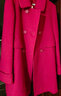 PORTS 寶姿秋冬新品女裝職場(chǎng)長(cháng)袖雙排扣紅色大衣短毛呢外套 紅色 S (4) 曬單實(shí)拍圖