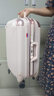 大使大使拉桿箱萬(wàn)向輪密碼鎖PC名媛淑女風(fēng)登機箱韓版女士鋁框行李箱 淺金色 20英寸登機箱 曬單實(shí)拍圖