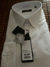 雅戈爾【200支紗純棉】襯衫男秋季長(cháng)袖不易皺DP免燙百搭襯衣商務(wù)休閑 本白 43 曬單實(shí)拍圖