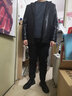 佐優(yōu)品墜感小西褲男九分褲子韓版潮流修身小腳休閑長(cháng)褲秋冬季直筒西裝褲 (1件)黑色(九分褲) 加絨 34 建議150-160斤內 曬單實(shí)拍圖
