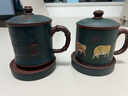 云禪尚陶紫砂杯名家純手工泡茶帶過(guò)濾內膽五牛圖泡茶杯大容量家用辦公杯 五牛杯（原礦底槽清-約400cc） 曬單實(shí)拍圖