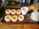 卡絲拉狄（Cathyladi）玉瓷功夫茶具套裝蓋碗茶杯公道杯琉璃玉石禮盒裝商高檔禮物 8頭-天泉智覺(jué)杯款 曬單實(shí)拍圖