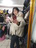 佰藍(lán)嬌 羽絨棉服女中長(zhǎng)款2021冬季女裝冬裝新款韓版寬松女士連帽大毛領(lǐng)派克服棉衣棉襖加厚冬天襖子外套 米白色 M（推薦116-125斤） 曬單實(shí)拍圖