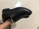 世珍羊皮鞋男夏季洞洞涼鞋透氣男士增高鞋套腳休閑爸爸鞋隱形內(nèi)增高6CM 黑色內(nèi)增高 41 曬單實(shí)拍圖