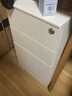 萬(wàn)度（Wan Du） 鋼制活動(dòng)文件柜帶輪子三抽屜儲物柜辦公桌下矮柜移動(dòng)財務(wù)收納柜 300寬白色側拉活動(dòng)柜 曬單實(shí)拍圖