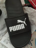 彪馬（PUMA）黑色沙灘運動(dòng)拖鞋男女情侶款新款夏季休閑涼鞋372279 黑色-白 01 37 曬單實(shí)拍圖