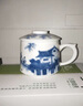 古鎮陶瓷陶瓷水杯景德鎮茶具大容量泡茶茶杯帶蓋茶水分離杯過(guò)濾馬克杯杯子 江南水鄉公仆杯 曬單實(shí)拍圖