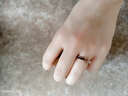 芊芽韓國黑白貝殼戒指女簡(jiǎn)約日韓潮人個(gè)性食指環(huán)飾品網(wǎng)紅戒子介指 美號（5號） 曬單實(shí)拍圖