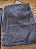 戈凡爾春季男牛仔褲 微彈寬松九分休閑工裝松緊束腳褲 QD-1801藍灰+黑色 3XL[（37-38碼）體重165-185斤] 曬單實(shí)拍圖