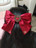 尚戈（SHANGGE）氣質(zhì)蝴蝶結發(fā)夾發(fā)飾 活動(dòng)演出發(fā)飾 簡(jiǎn)約蝴蝶結發(fā)飾  3247酒紅(彈簧夾) 曬單實(shí)拍圖