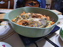 MGC鴛鴦鍋小火鍋平底海鮮鍋麥飯石湯鍋不粘鍋家用電磁爐專用火鍋盆一體鍋 28cm萊比錫綠火鍋/湯鍋 曬單實(shí)拍圖