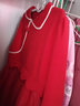 巴拉巴拉（BALABALA）女童連衣裙兒童裙子新年季大童國風(fēng)拼接網(wǎng)紗裙拜年服潮 中國紅-精致網(wǎng)紗-60608 150 cm 曬單實(shí)拍圖