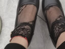 澳曼琳旗袍模特走秀高跟鞋女真皮粗跟單鞋防水臺職業(yè)一字扣大碼工作鞋女 黑色圓頭9cm 35 曬單實(shí)拍圖