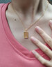 中國黃金（CHINA GOLD）算盤黃金項(xiàng)鏈女士足金吊墜鎖骨鏈七夕情人節(jié)禮物送女朋友老婆生日 足金算盤掛墜+K金鏈 紀(jì)念品 曬單實(shí)拍圖