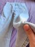 安卡丹闊腿牛仔褲女士高腰春夏新款寬松顯瘦直筒褲韓版女生垂長(cháng)褲子019 藍色 27碼 曬單實(shí)拍圖