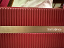 新秀丽（Samsonite）新秀丽时尚流金箱 度假迷你箱 条纹度假箱化妆箱 斜挎旅行箱 HH5 红色 实拍图