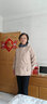 俞兆林（YUZHAOLIN） 媽媽裝風(fēng)衣外套女連帽中老年女裝秋季新款韓版優(yōu)雅百搭休閑上衣 卡其色 4XL 建議（130-145斤） 曬單實(shí)拍圖