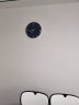 天王星（Telesonic）挂钟 客厅钟表创意简约石英钟薄边挂表拱形镜面北欧风格 36cm 实拍图