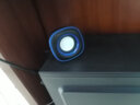 微森 筆記本桌面迷你小音箱 臺式電腦(手機(jī)電腦音箱 USB低音炮便攜式 mac小音響) 黑藍(lán)色 曬單實(shí)拍圖