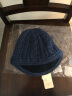 Siggi 帽子女秋冬天韩版潮羊毛呢蓓雷帽加厚鸭舌帽保暖针织毛线帽 蓝色 约57.5CM有弹性 实拍图
