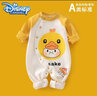 迪士尼（Disney）新生嬰兒衣服男女寶寶純棉連體衣服春秋滿(mǎn)月超萌長(cháng)袖冬哈衣幼外出 A類(lèi)草莓熊 73 4-6個(gè)月 14-19斤寶寶 曬單實(shí)拍圖
