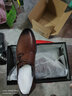 奧康皮鞋男商務(wù)正裝男士英倫牛皮復古搭扣百搭潮流婚鞋 棕色 43 曬單實(shí)拍圖