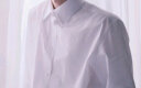 卡度顿白衬衫男长袖春秋新款男士商务休闲纯色免烫修身职业正装工装衬衣 白色 S 实拍图