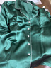 SILKY MIRACLE七夕禮物經(jīng)典女士真絲睡衣家居服長袖外穿桑蠶絲套裝高級感情人節(jié) 祖母綠 S 曬單實拍圖