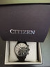 西鐵城CITIZEN日本光動(dòng)能三眼指針夜光防水皮表帶/鋼帶商務(wù)休閑男士手表 8  CB0150-62L 曬單實(shí)拍圖