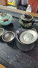CHLOESHIELD蔻盾純鈦旅行茶具套裝雙層便攜泡茶器戶(hù)外露營(yíng)鈦合金快客杯鈦茶具 一壺二杯-磨砂款 曬單實(shí)拍圖