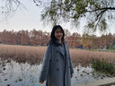 GARNUO灰色毛呢外套女中長(cháng)款高級感秋冬季新款小個(gè)子赫本風(fēng)加厚呢子大衣 灰色 【常規內里】 M【101-115斤】 曬單實(shí)拍圖