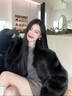 她芙（tafu）品牌女裝狐貍毛皮草外套女2025秋冬新款韓版氣質(zhì)保暖小個(gè)子大衣 黑色 M 建議95-105斤 曬單實(shí)拍圖