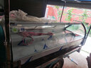奕雪三輪車(chē)擺攤熟食冷藏柜臺式展示冰箱擺攤鹵菜鴨脖臥式冰柜冷藏燒烤串串保鮮柜鋼化玻璃門(mén)冰粉展示柜 2米后開(kāi)門(mén)階梯柜帶燈200*80*65CM 曬單實(shí)拍圖