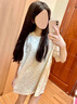 莜仙格刺繡貓咪寬松T恤女夏季甜妹小碎花休閑韓系可愛印花短袖上衣潮ins 奶杏色 M 86-105斤 曬單實(shí)拍圖