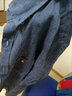 暇步士（Hush Puppies）男裝夏季透氣亞麻男士短袖襯衫 深藍(lán)-085 L 曬單實(shí)拍圖