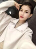 嫣語夢(mèng)婉2025年春秋裝新款女式皮衣時(shí)尚帥氣大版寬松水洗皮機(jī)車夾克皮外套 米色 S (160) 【建議90-105斤】 曬單實(shí)拍圖