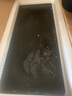 源韻天然整塊烏金石茶盤手工排水石頭茶臺黑金石茶具套裝家用茶托 歲月長青80*33*3cm 曬單實(shí)拍圖