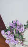 野派（yepai）玫瑰仿真花束假花绢花客厅装饰花瓶花艺摆件电视柜茶几绢花插花 1支 爱丽丝玫瑰/紫色 实拍图