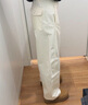 優(yōu)衣庫(kù)女裝針織廓形長(zhǎng)褲/彎刀鐮刀褲子25秋冬新款483722 475344 483722/01乳白色 S 曬單實(shí)拍圖