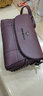 花跡真皮袋女包女士單肩包牛皮包休閑媽媽包小款中年女包百搭斜掛包小挎包百搭小包包 紫色 曬單實(shí)拍圖