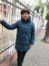 慕姝中老年女裝羽絨棉服女連帽中長款媽媽裝冬裝外套棉衣外套新款棉襖 孔雀藍(lán) XL建議105-115斤 曬單實(shí)拍圖
