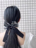 蘇十六蝴蝶結頭飾飄帶氣質(zhì)綁發(fā)絲巾頭繩簡(jiǎn)約百搭發(fā)繩高級感大腸圈發(fā)飾女 氣質(zhì)文藝2件套【咖色+黑色】 曬單實(shí)拍圖