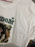 AEMAPE情侶裝衣服一女一男情侶款夏情侶裝夏季潮流t恤短袖高級感2025年黑色男+白色女男XL+女M 曬單實(shí)拍圖